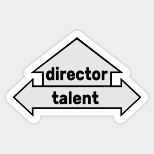 Arrows - Text Art - Director and Talent Sticker